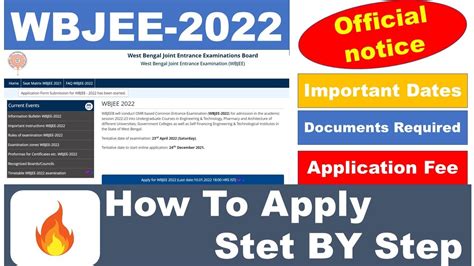 wbjee application form 2022
